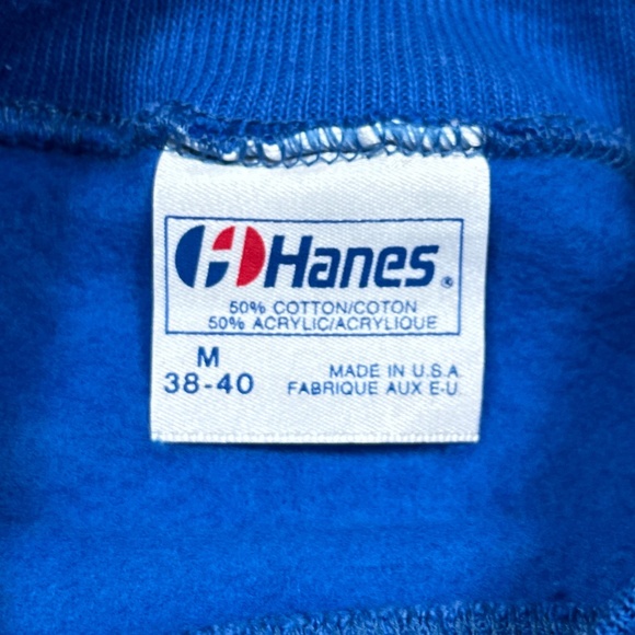 Vintage 90s Apple Macintosh Mac Embroidered Rainbow Logo Sweatshirt Mens Medium - Picture 6 of 6